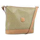 CELINE Macadam Canvas Shoulder Bag PVC Beige Gold Auth 173701-1