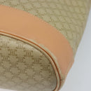 CELINE Macadam Canvas Shoulder Bag PVC Beige Gold Auth 173701-12