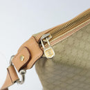 CELINE Macadam Canvas Shoulder Bag PVC Beige Gold Auth 173701-15