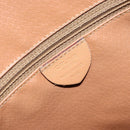 CELINE Macadam Canvas Shoulder Bag PVC Beige Gold Auth 173701-16