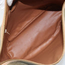 CELINE Macadam Canvas Shoulder Bag PVC Beige Gold Auth 173701-17