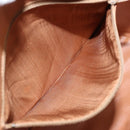 CELINE Macadam Canvas Shoulder Bag PVC Beige Gold Auth 173701-21