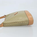 CELINE Macadam Canvas Shoulder Bag PVC Beige Gold Auth 173701-5