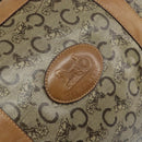 CELINE C Sulky Hand Bag PVC Beige Gold Auth 173702-17