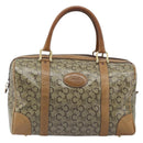 CELINE C Sulky Hand Bag PVC Beige Gold Auth 173702-13