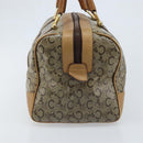 CELINE C Sulky Hand Bag PVC Beige Gold Auth 173702-4
