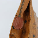 MCM Logogram Vicetos Clutch Bag PVC Leather Brown Auth 173703-12