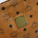MCM Logogram Vicetos Clutch Bag PVC Leather Brown Auth 173703-13
