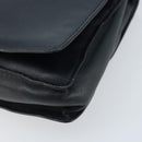 BOTTEGA VENETA Umhängetasche Leder Schwarz Gold Auth 173710-9