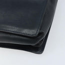 BOTTEGA VENETA Umhängetasche Leder Schwarz Gold Auth 173710-15