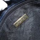 BOTTEGA VENETA Umhängetasche Leder Schwarz Gold Auth 173710-18