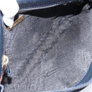 BOTTEGA VENETA Umhängetasche Leder Schwarz Gold Auth 173710-11