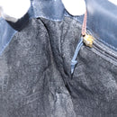 BOTTEGA VENETA Umhängetasche Leder Schwarz Gold Auth 173710-20