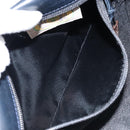BOTTEGA VENETA Umhängetasche Leder Schwarz Gold Auth 173710-22