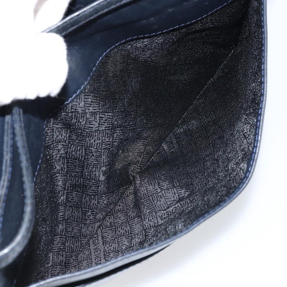 BOTTEGA VENETA Umhängetasche Leder Schwarz Gold Auth 173710