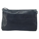 BOTTEGA VENETA Umhängetasche Leder Schwarz Gold Auth 173710-2