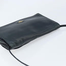 BOTTEGA VENETA Umhängetasche Leder Schwarz Gold Auth 173710-6