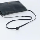BOTTEGA VENETA Umhängetasche Leder Schwarz Gold Auth 173710-7