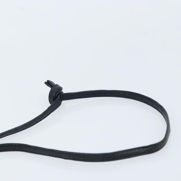 BOTTEGA VENETA Umhängetasche Leder Schwarz Gold Auth 173710