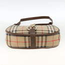 Burberrys Nova Check Shoulder Bag Canvas Leather Beige Gold Auth 173711-5