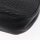 BALLY Quilted Chain Shoulder Bag Leather Black Gold Auth 173712-16