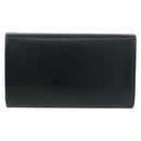 CARTIER Saphir-Linie Ketten-Schultertasche Leder Schwarz Gold Auth 173713A-2