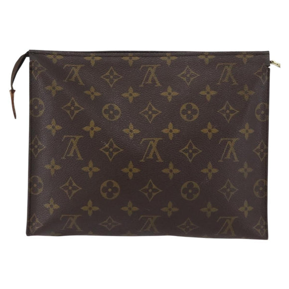LOUIS VUITTON Monogram Poche Toilette 26 Pouch M47542 LV Auth 173730