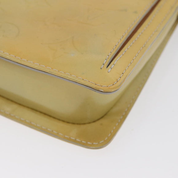LOUIS VUITTON Monogram Vernis Motto Accessory Pouch Gris M91030 LV Auth 173732
