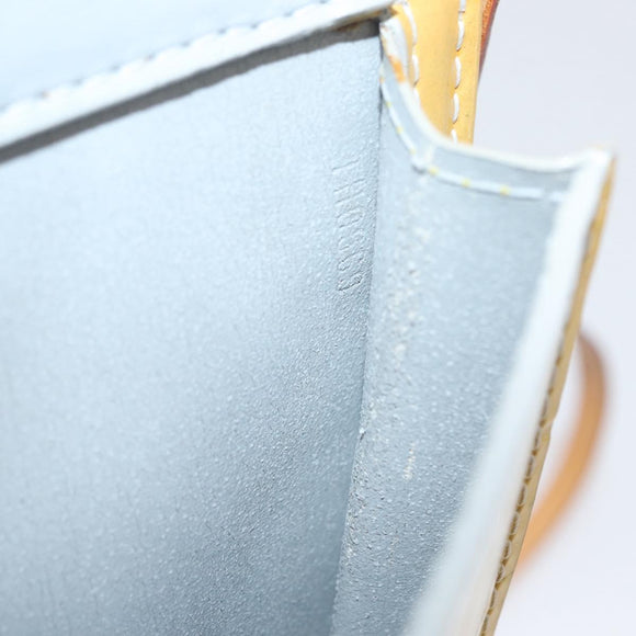 LOUIS VUITTON Monogram Vernis Motto Accessory Pouch Gris M91030 LV Auth 173732