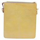 LOUIS VUITTON Monogram Vernis Motto Accessory Pouch Gris M91030 LV Auth 173732-2
