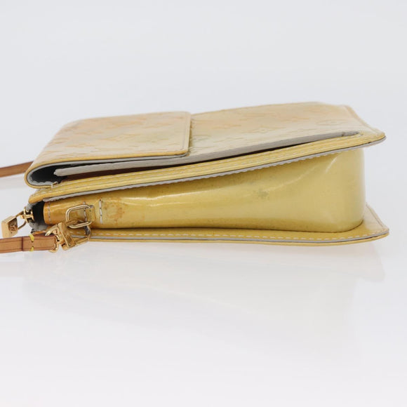 LOUIS VUITTON Monogram Vernis Motto Accessory Pouch Gris M91030 LV Auth 173732