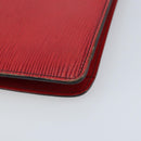LOUIS VUITTON Epi Montagne 20 Clutch Bag Red LV Auth 173743-16