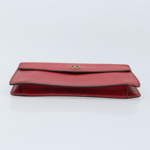 LOUIS VUITTON Epi Montagne 20 Clutch Bag Red LV Auth 173743