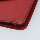 LOUIS VUITTON Epi Montagne 20 Clutch Bag Red LV Auth 173743-7