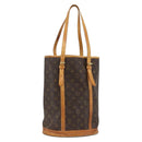 LOUIS VUITTON Monogram Bucket GM Shoulder Bag M42236 LV Auth 173758-1