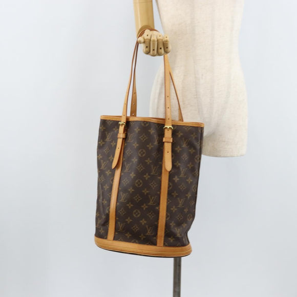 LOUIS VUITTON Monogram Bucket GM Shoulder Bag M42236 LV Auth 173762