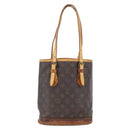 LOUIS VUITTON Monogram Bucket PM Shoulder Bag M42238 LV Auth 173765-13