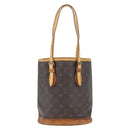 LOUIS VUITTON Monogram Bucket PM Shoulder Bag M42238 LV Auth 173765-2