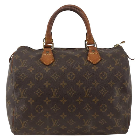 LOUIS VUITTON Monogram Speedy 30 Hand Bag M41526 LV Auth 173767