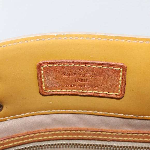 LOUIS VUITTON Monogram Vernis Reade MM Handtas Beige M91141 LV Auth 173771