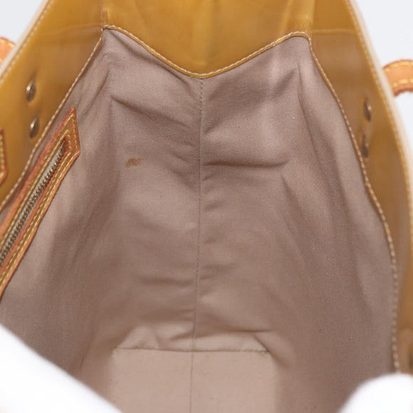 LOUIS VUITTON Monogram Vernis Reade MM Handtas Beige M91141 LV Auth 173771