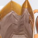 LOUIS VUITTON Monogram Vernis Reade MM Handtas Beige M91141 LV Auth 173771-21