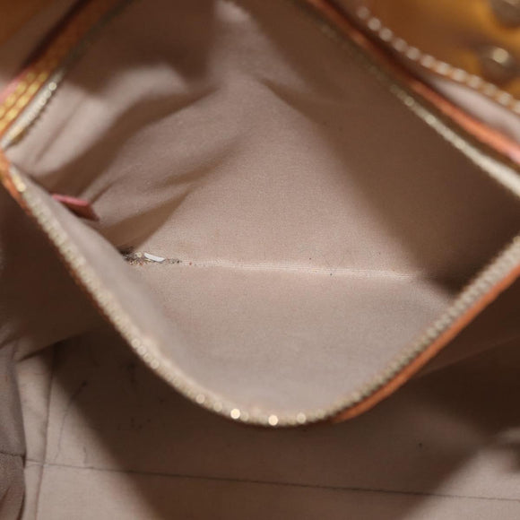 LOUIS VUITTON Monogram Vernis Reade MM Handtas Beige M91141 LV Auth 173771