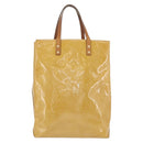 LOUIS VUITTON Monogram Vernis Reade MM Handtas Beige M91141 LV Auth 173771-2
