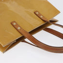 LOUIS VUITTON Monogram Vernis Reade MM Handtas Beige M91141 LV Auth 173771-7