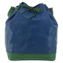 LOUIS VUITTON Epi Noe Shoulder Bag Bicolor Green Blue M44044 LV Auth 173773-13