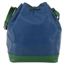 LOUIS VUITTON Epi Noe Shoulder Bag Bicolor Green Blue M44044 LV Auth 173773-2