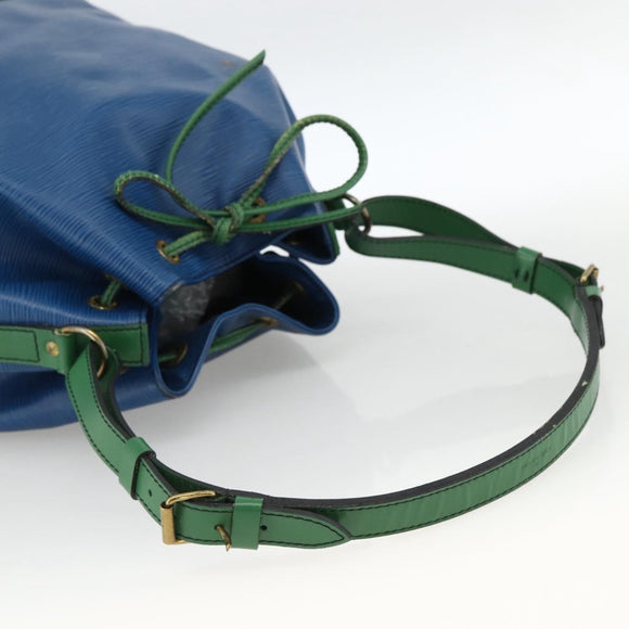 LOUIS VUITTON Epi Noe Shoulder Bag Bicolor Green Blue M44044 LV Auth 173773