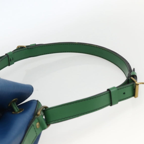 LOUIS VUITTON Epi Noe Shoulder Bag Bicolor Green Blue M44044 LV Auth 173773