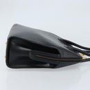 Salvatore Ferragamo Handtasche Leder Schwarz Gold Auth 173778-3